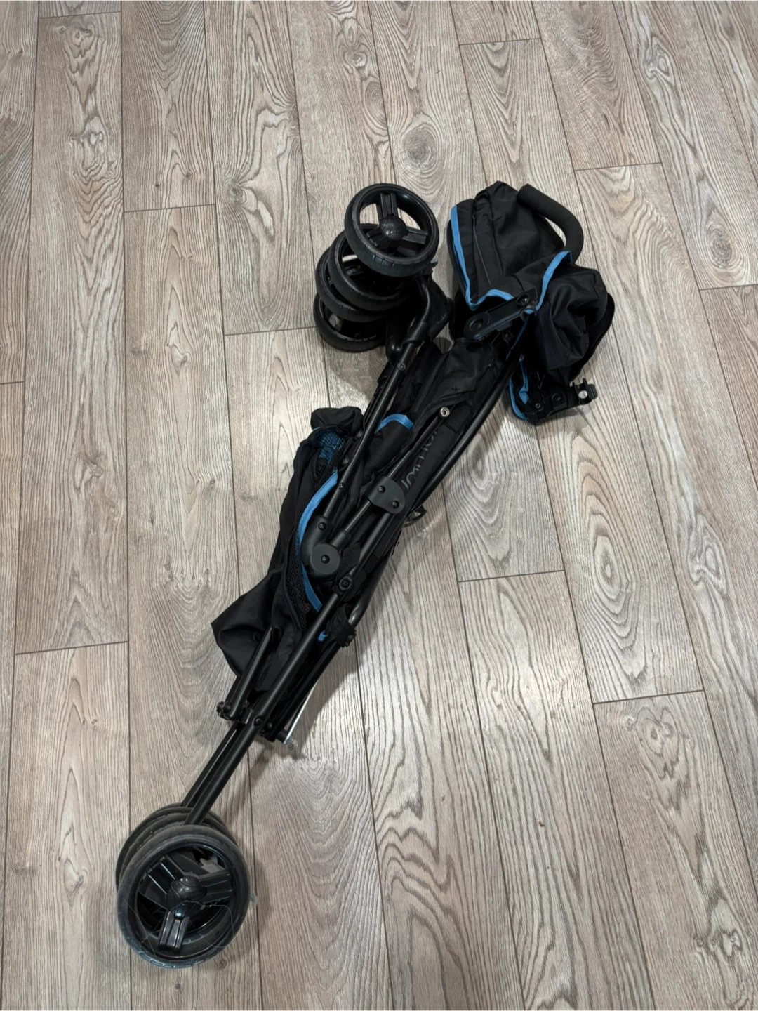 Summer Infant 3Dmini Convenience Stroller - Black/Dusty Blue - photo 4