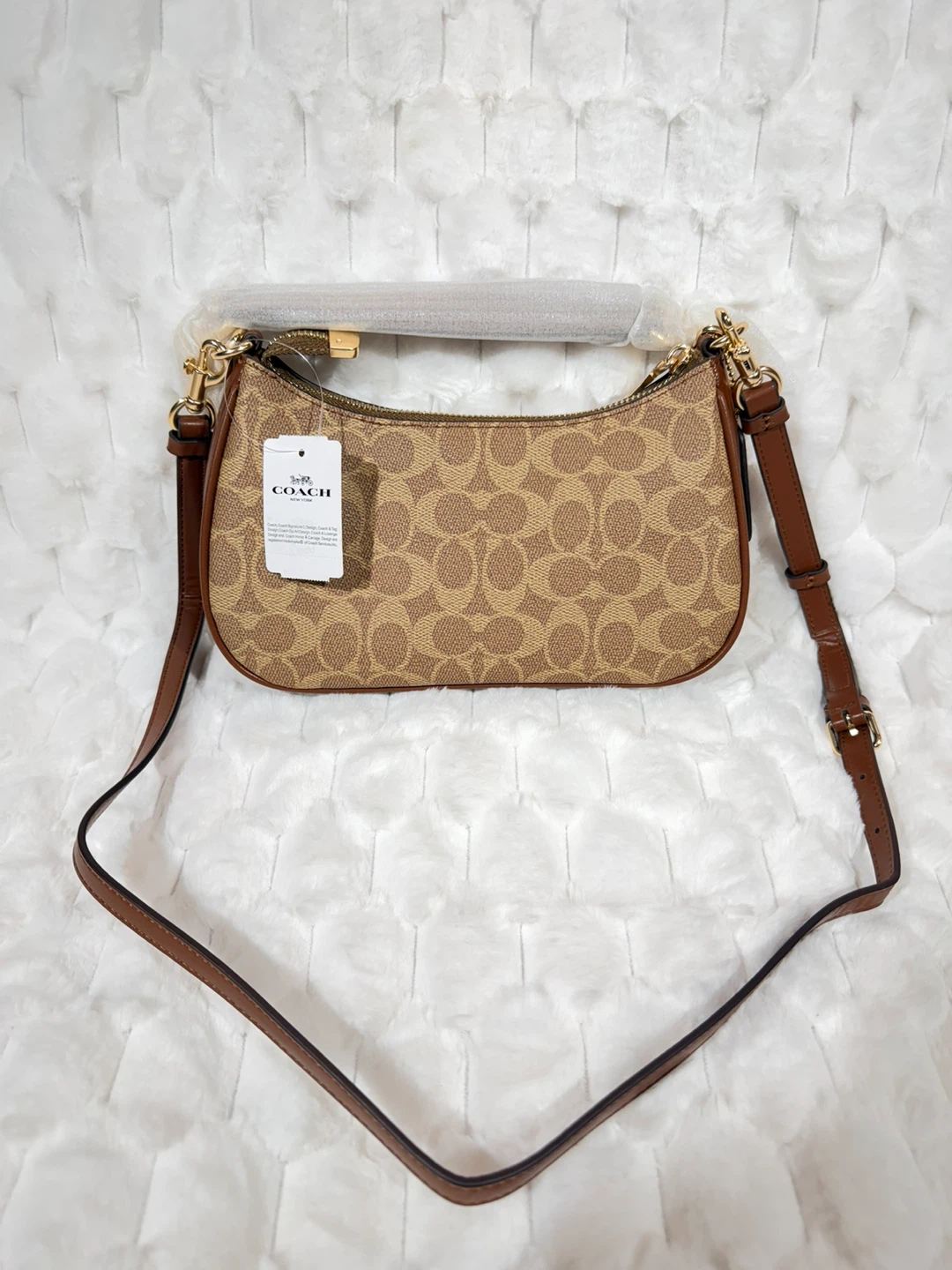 🔥 Coach Teri Shoulder Bag | Brown Leather ✨ - photo 2