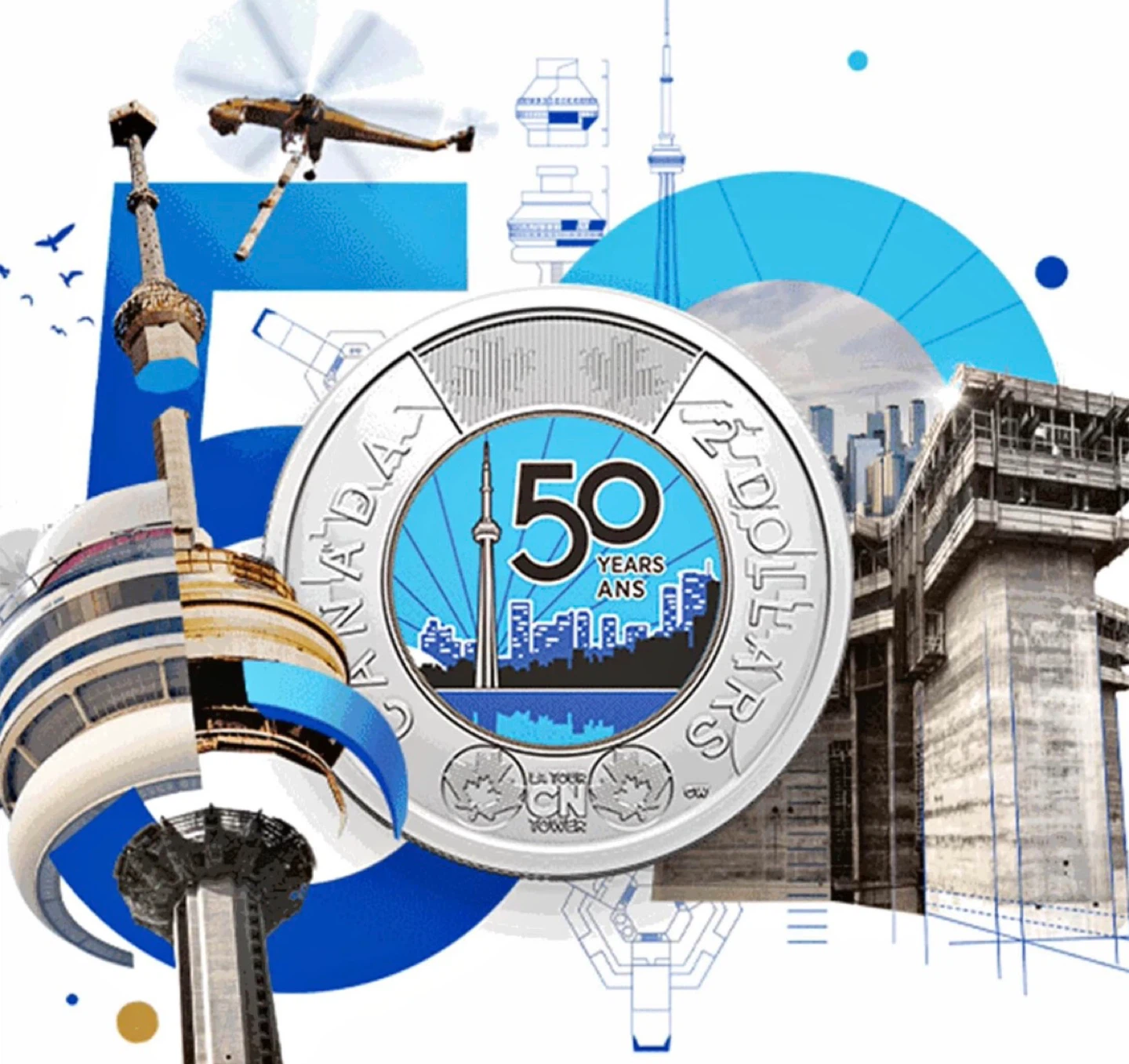 Canadian CN Tower 50th Anniversary 2026 Toonies - photo 4