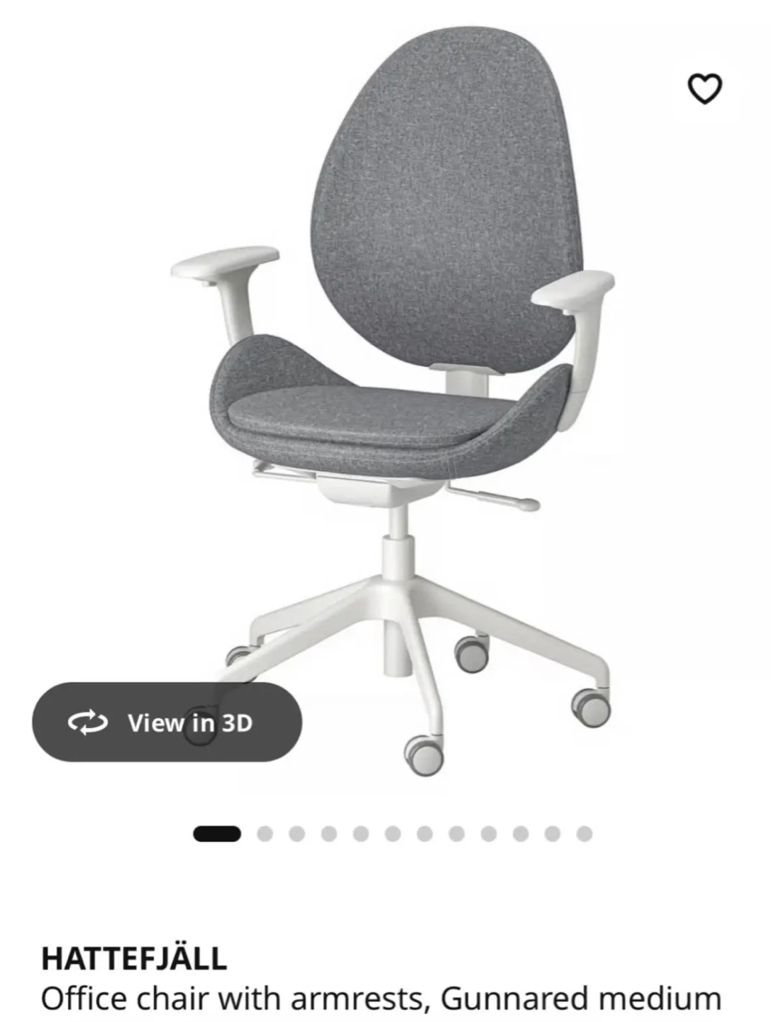 IKEA HATTFEJÄLL Office Chair - Mauve Pink - photo 4