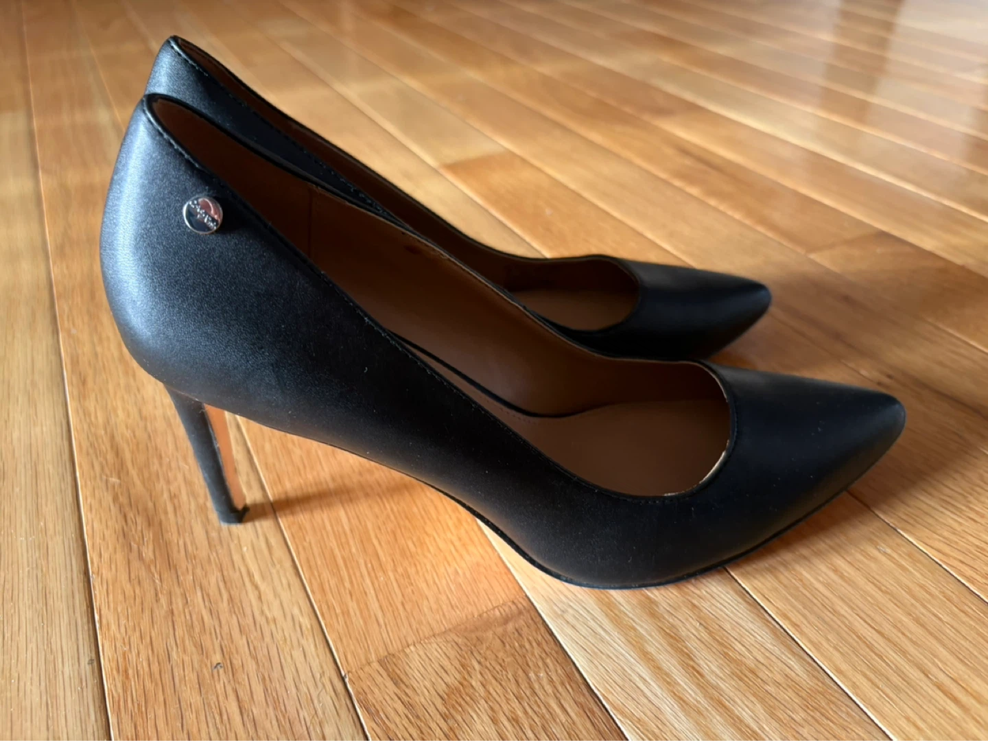 Calvin Klein Black Pointed Toe Heels