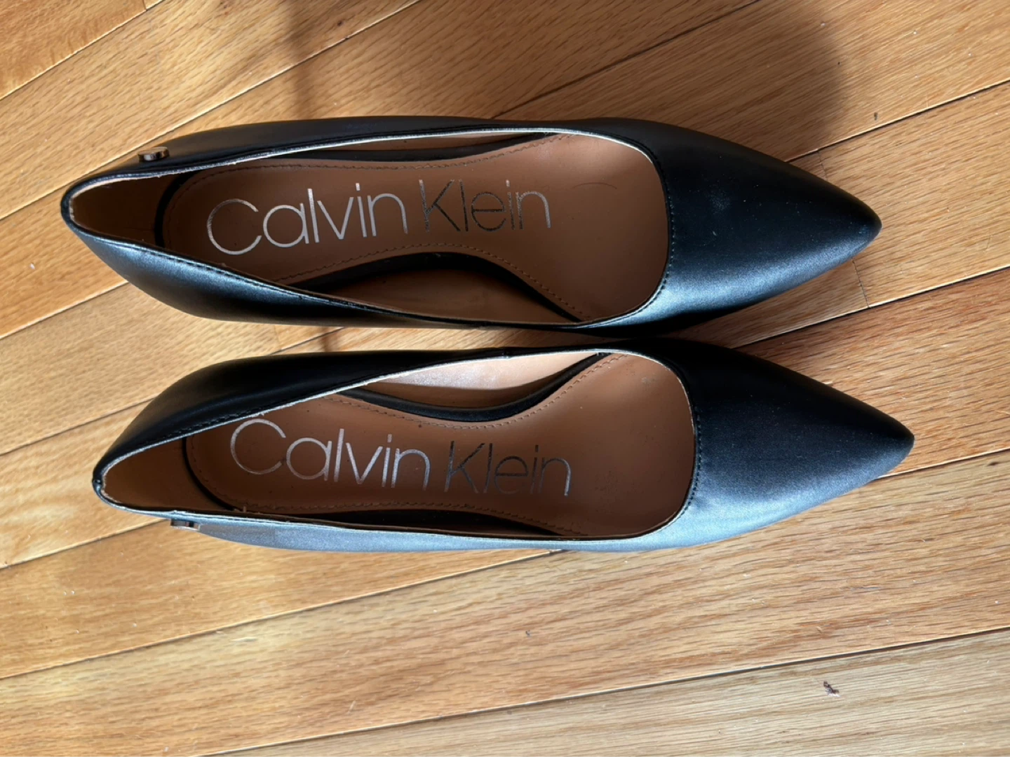 Calvin Klein Black Pointed Toe Heels - photo 2