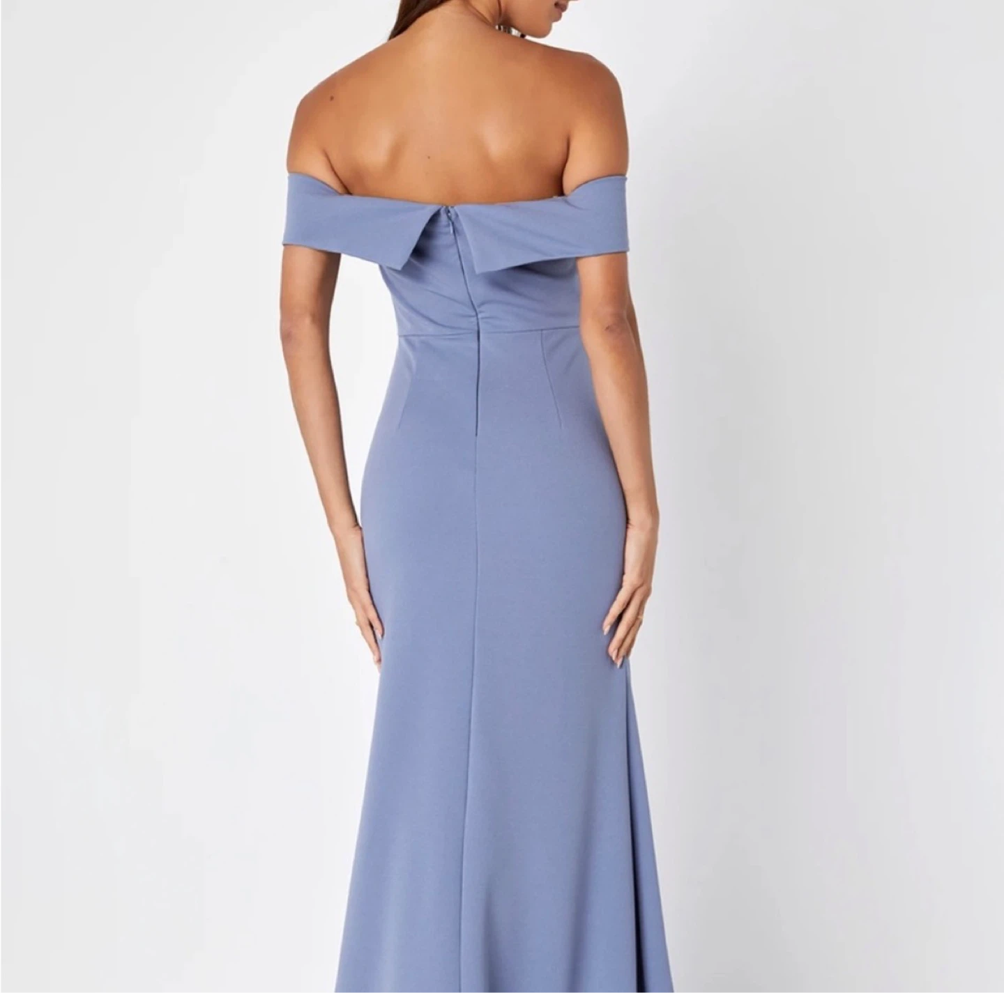 Lulus Blue Off-the-Shoulder Maxi Dress Size S - photo 5