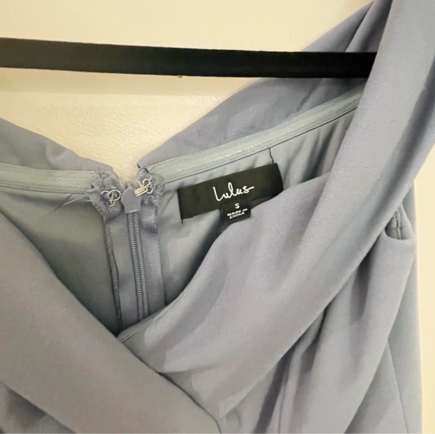 Lulus Blue Off-the-Shoulder Maxi Dress Size S - photo 3