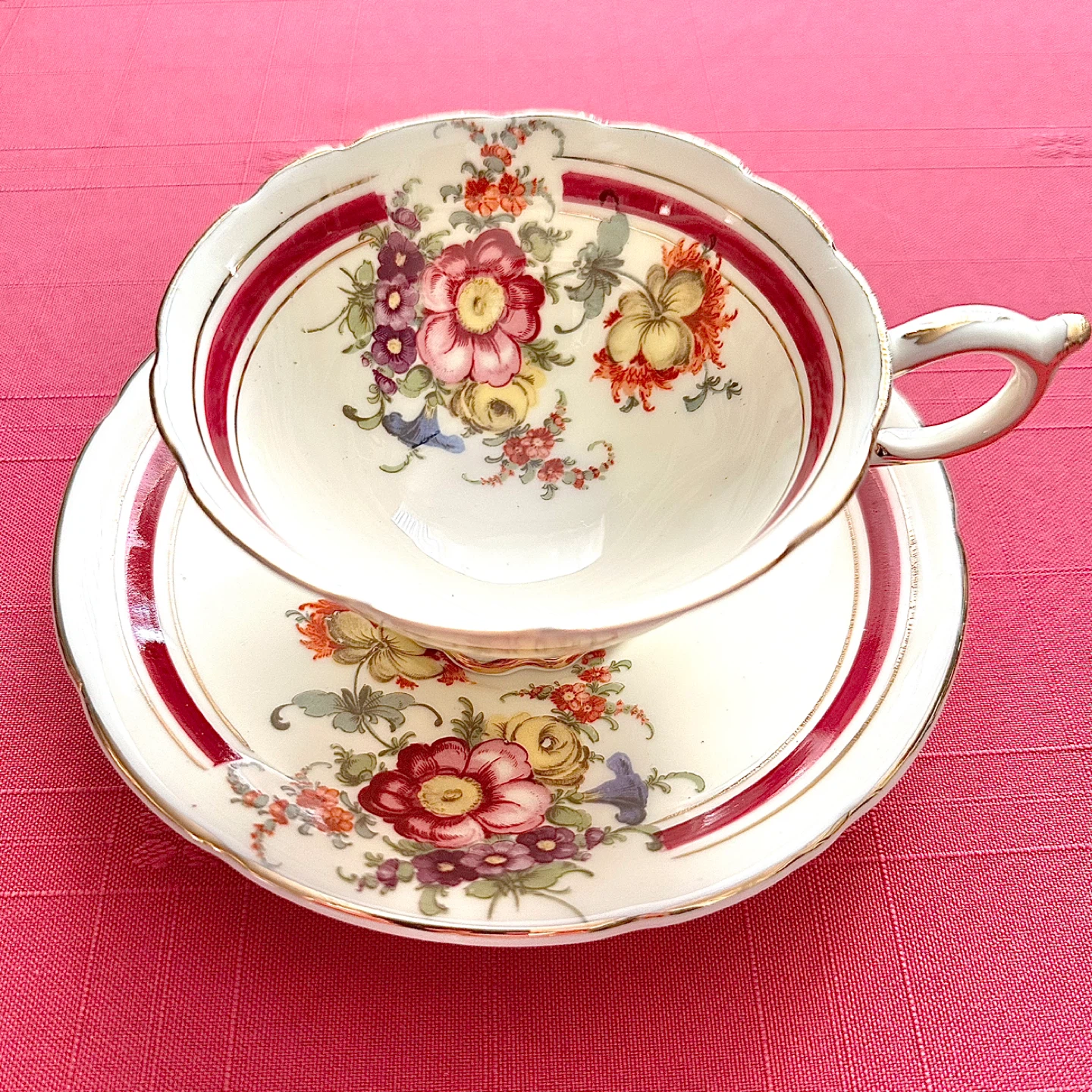 Paragon floral teacup