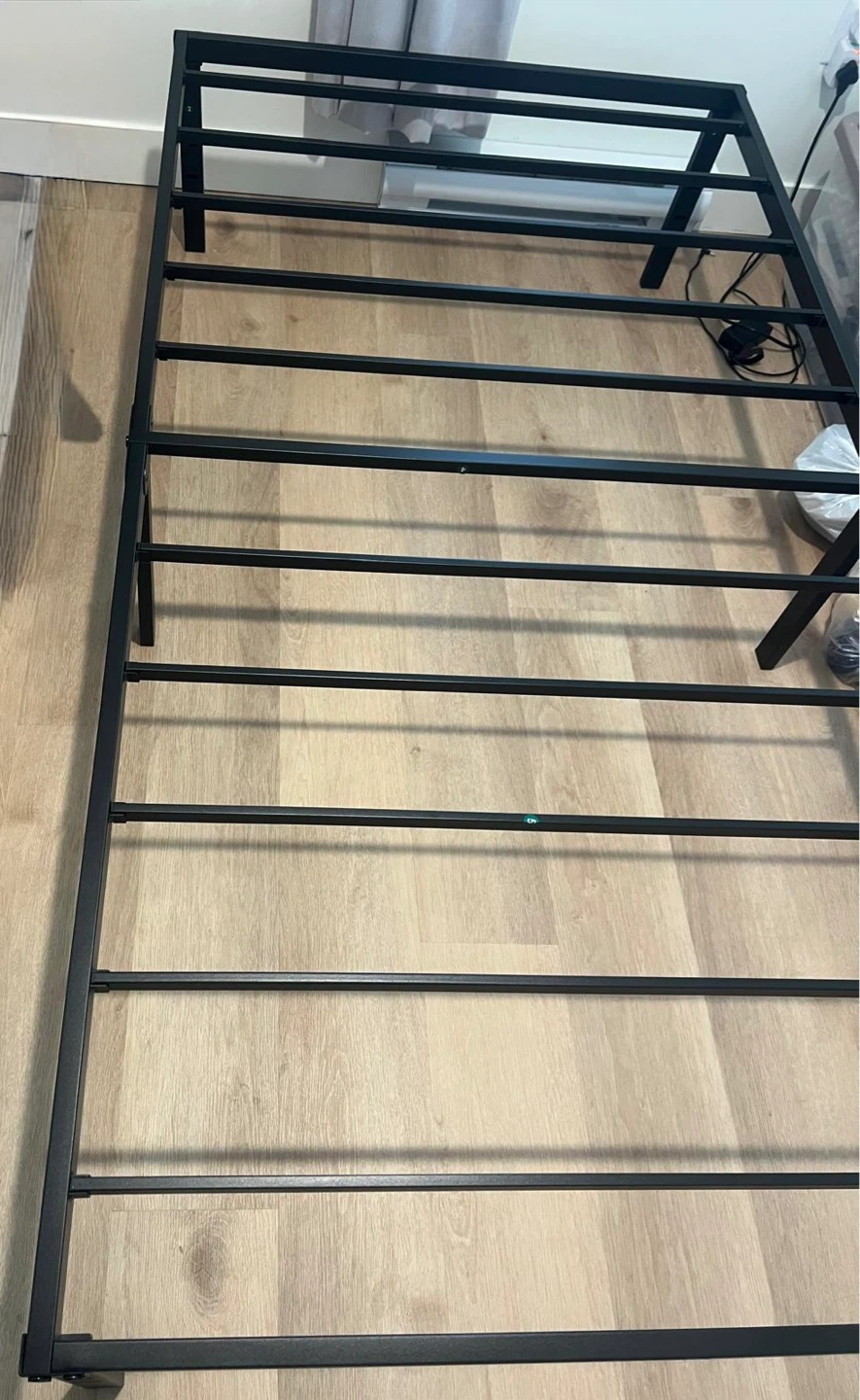 Black Metal Twin Bed Frame - photo 3