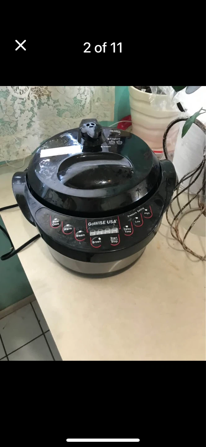 Electric 3 quart pressure cooker