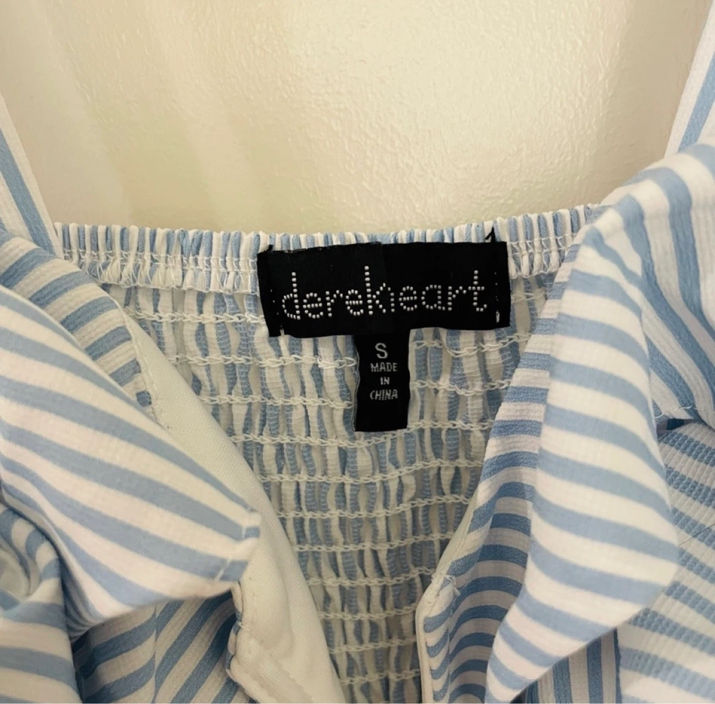 Derek Heart Striped Smocked Dress - Size S - photo 3