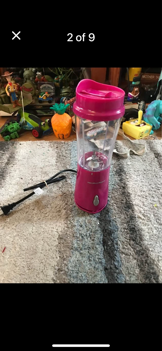 Hamilton beach single serve blender with drinking lid