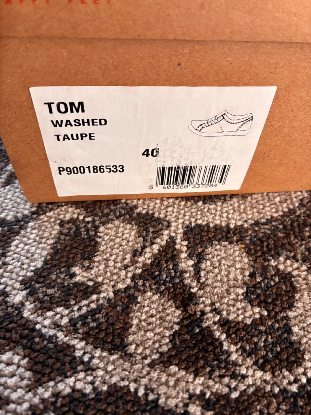 Softinos Tom Washed Taupe Leather Sneakers Size 40 - photo 3
