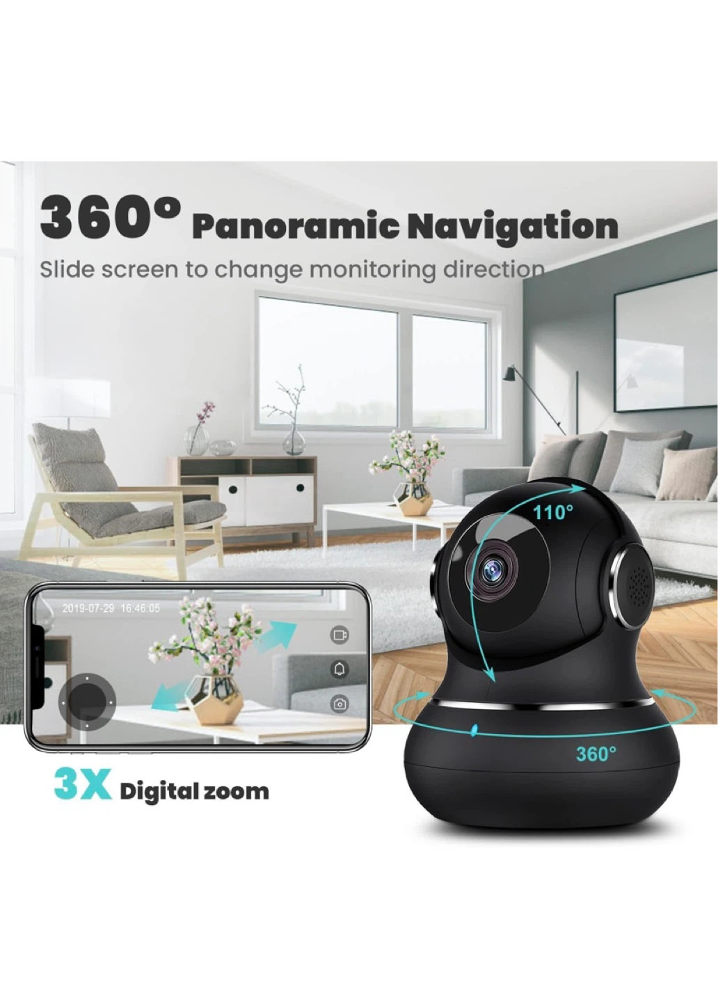 6 Litokam 360° Panoramic Security Camera - photo 5