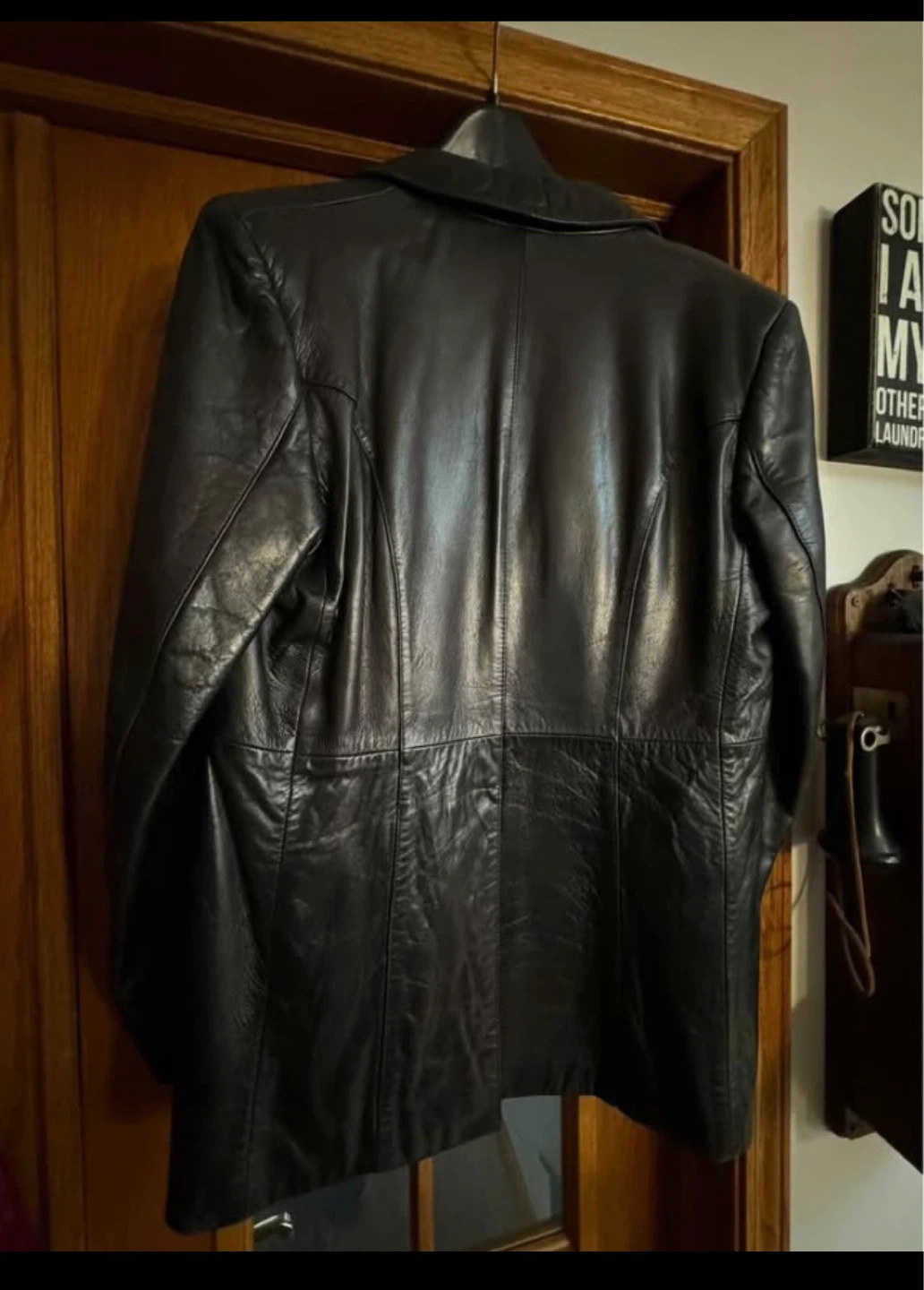Berman's The Leather Experts Black Leather Blazer - photo 2