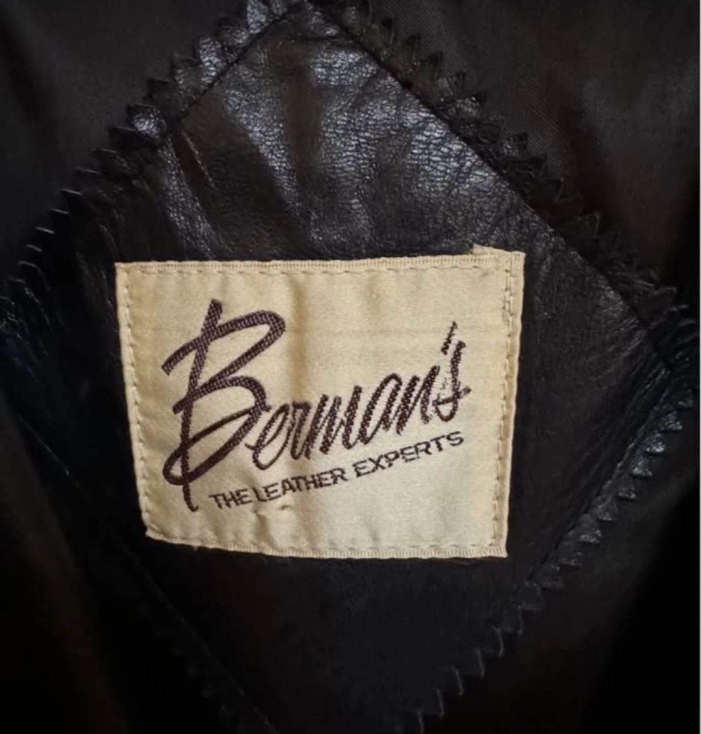 Berman's The Leather Experts Black Leather Blazer - photo 3