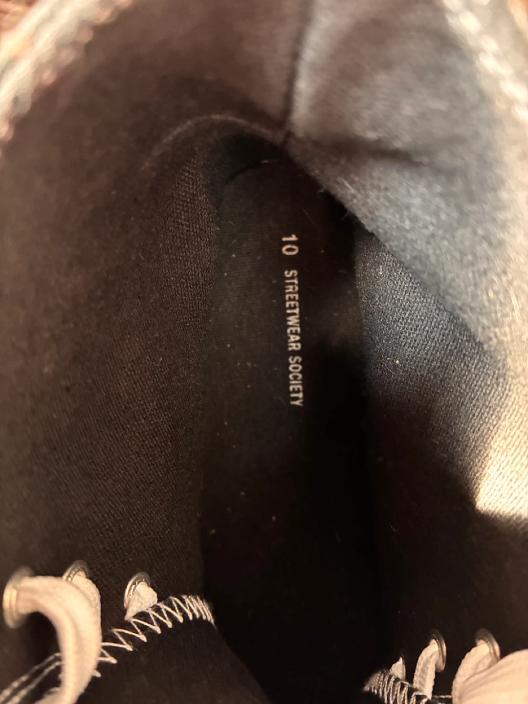 Black High-Top Sneakers Size 10 - photo 3