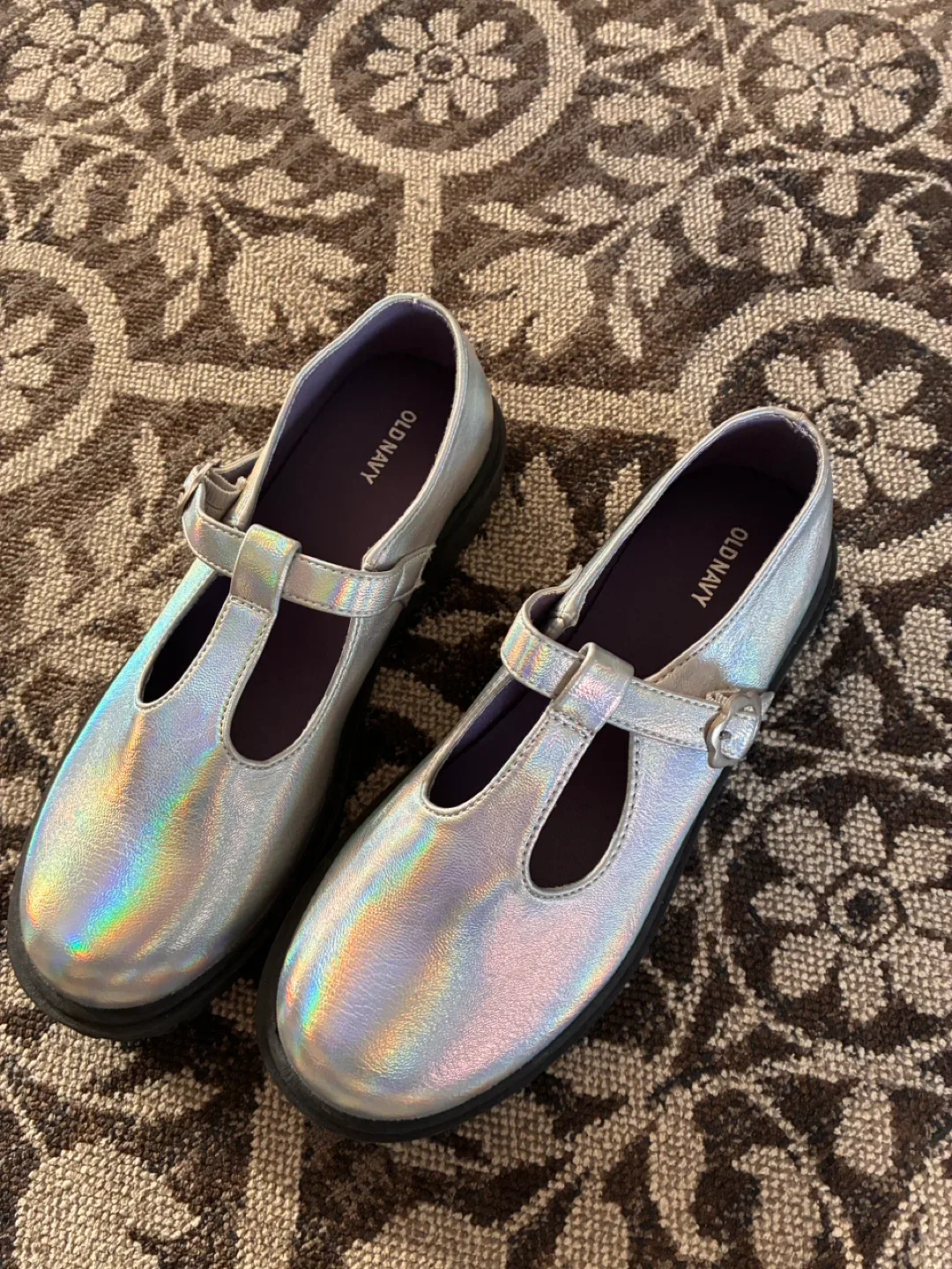 Old Navy Silver Mary Jane Shoes
