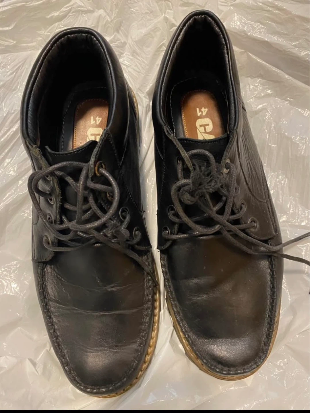 CAT Men's Black Leather Boots Size EU 41 (CAN 8) - photo 2