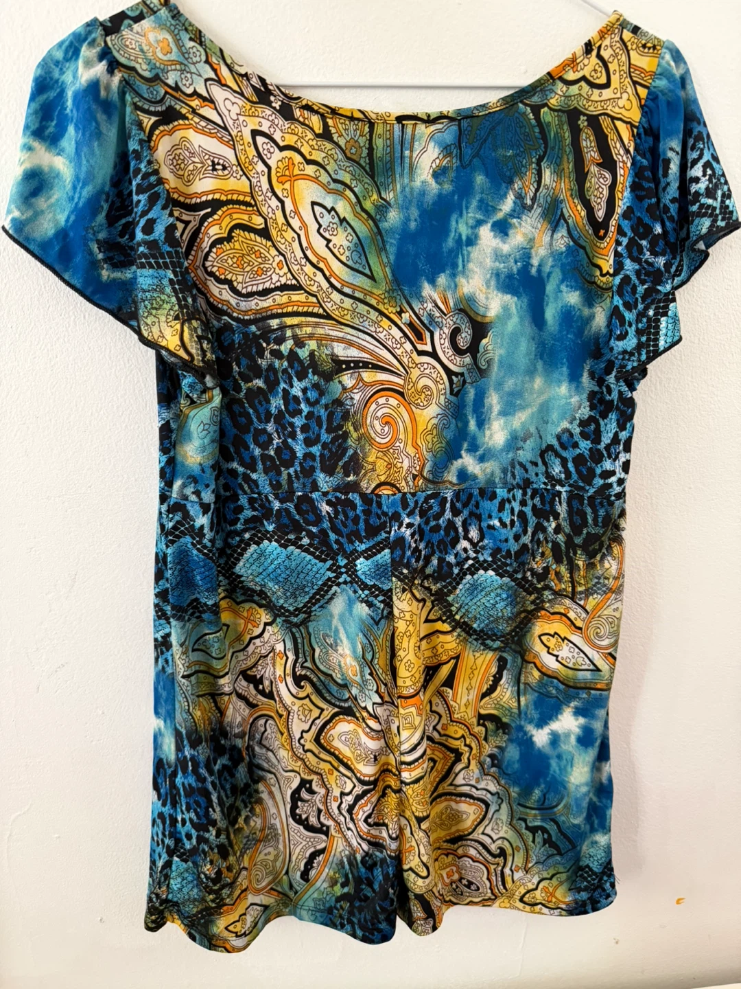 Majora Women's Blouse - Blue Paisley Print - photo 2
