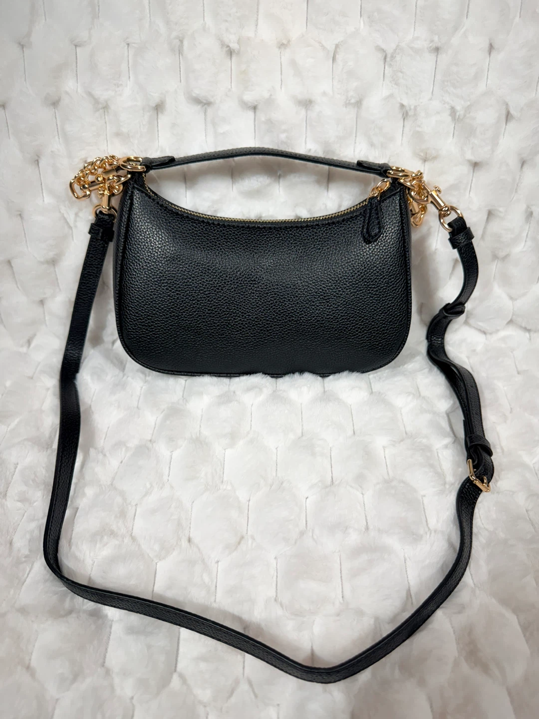 🖤Coach Teri Shoulder Bag Black Pebbled Leather ✨ - photo 2