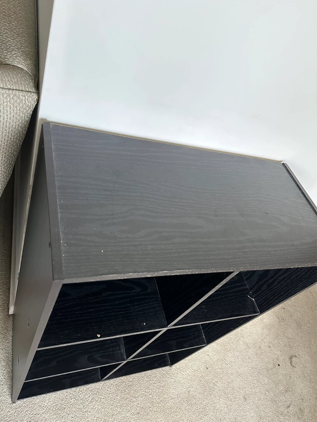 Black Cube Storage Shelf (2 Sets)