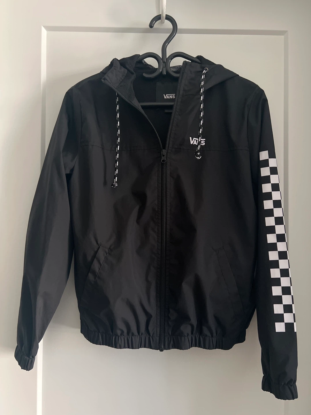 Vans Black Checkerboard Sleeve Windbreaker - photo 2