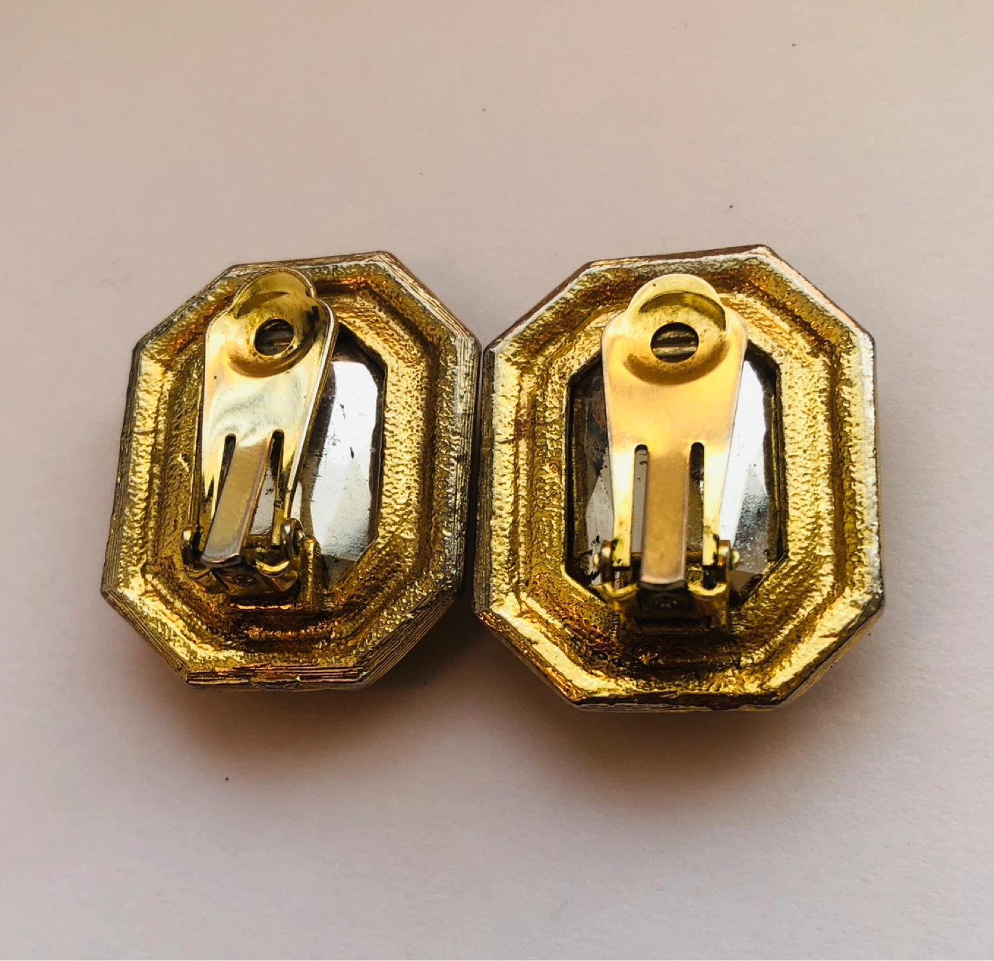 Amber Glass Clip-On Earrings - photo 2