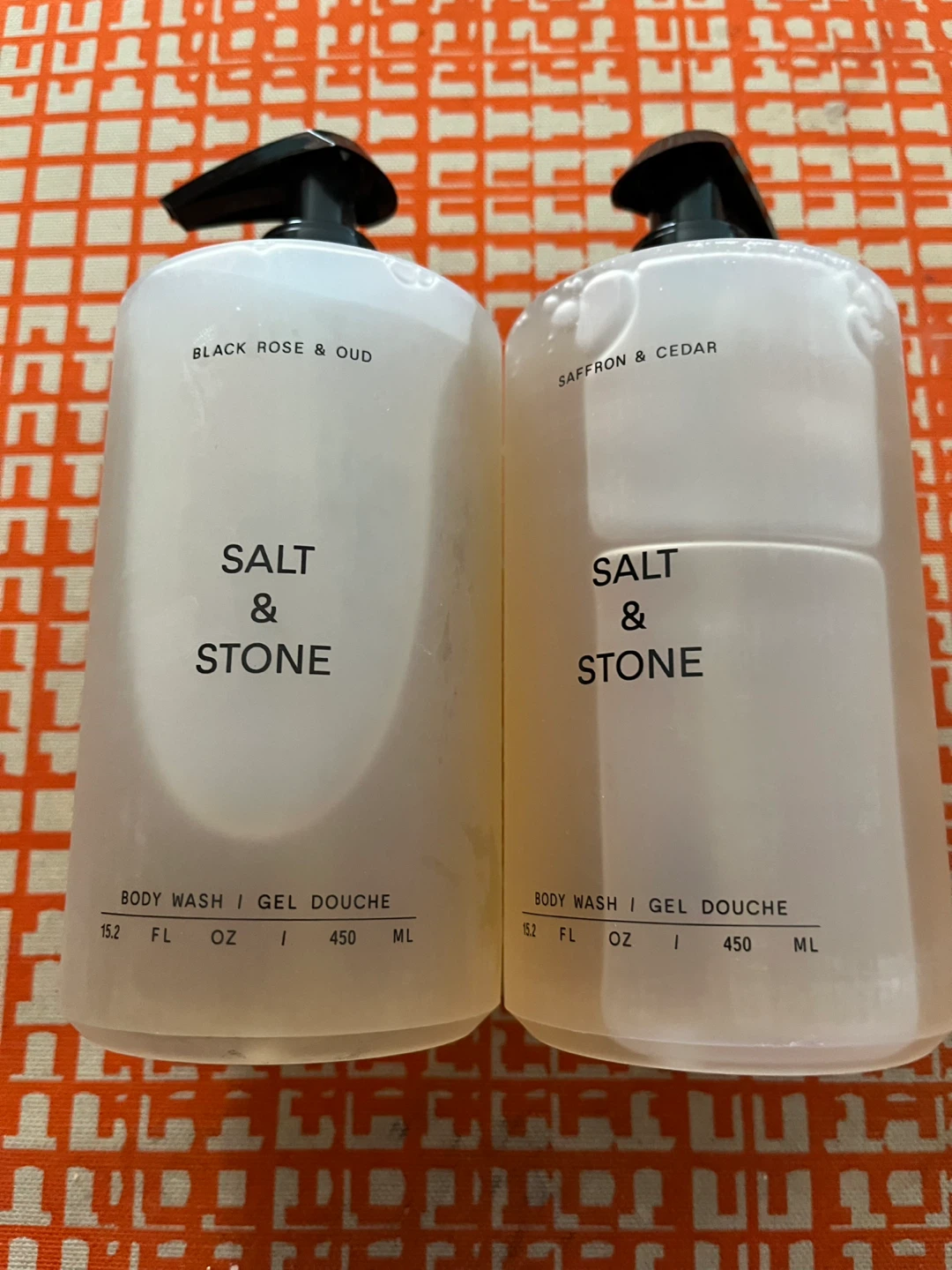 Salt & Stone Body Wash - Black Rose & Oud and Saffron & Cedar - photo 3