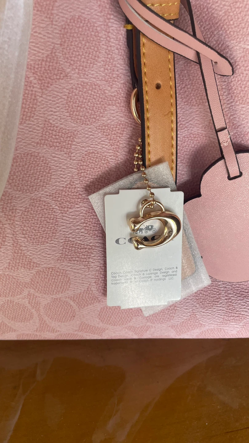 Coach Pink Signature Tote Bag - photo 3