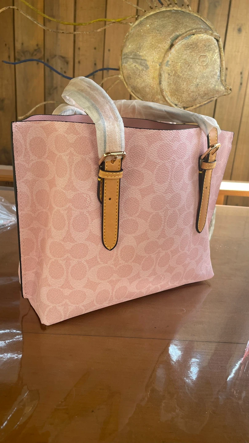 Coach Pink Signature Tote Bag - photo 2