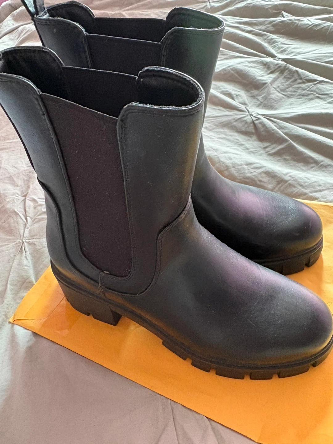 Black Ankle Boots with Lug Sole - photo 4