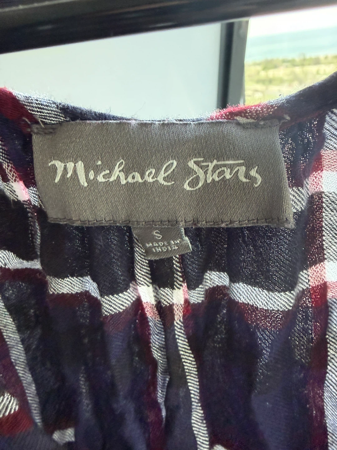 Michael Stars Plaid Button-Up Shirt - Size S - photo 3