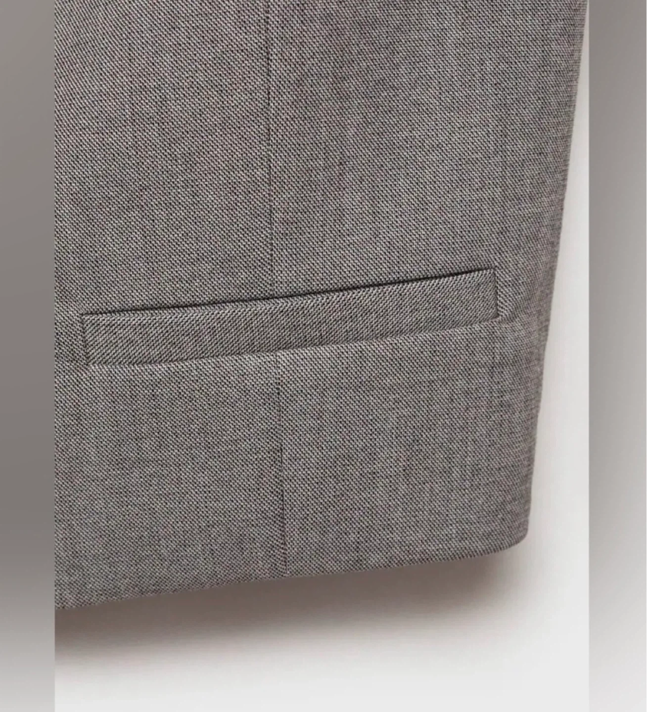 Mango MNG Grey Suit Button-Up Sleeveless Vest size M/L - photo 3