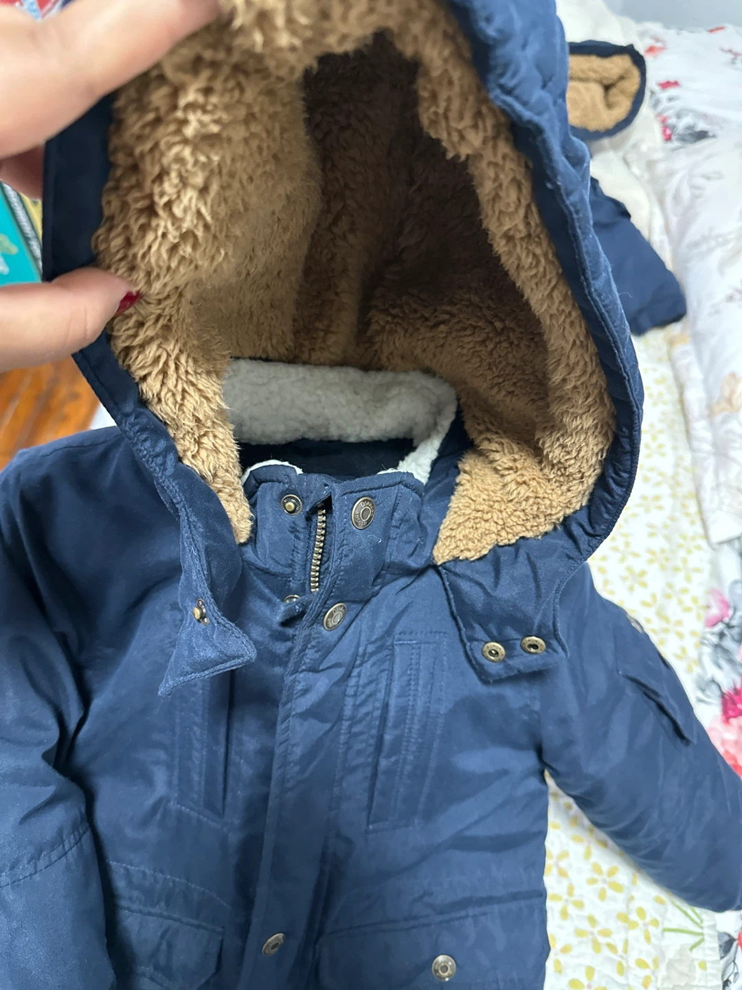 OshKosh B'gosh Navy Blue Winter Parka Jacket - photo 2