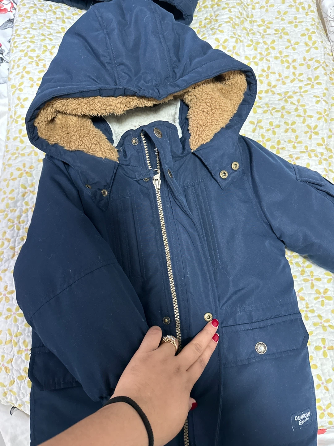 OshKosh B'gosh Navy Blue Winter Parka Jacket - photo 3