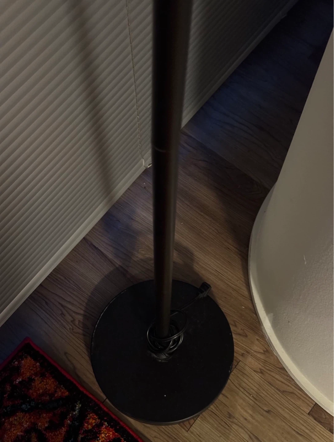 Black Metal Floor Lamp with 3 Caged Lights - photo 4