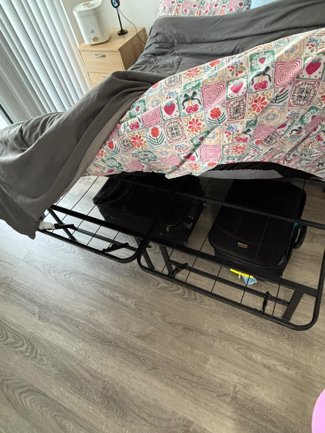 Black Metal Bed Frame - photo 2