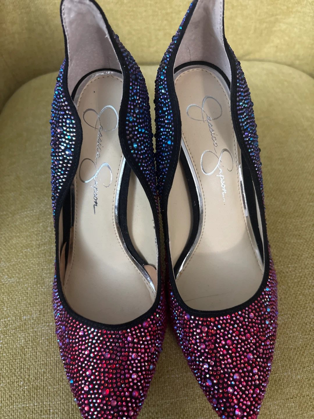 Jessica Simpson Embellished Stiletto Heels - Size 9M