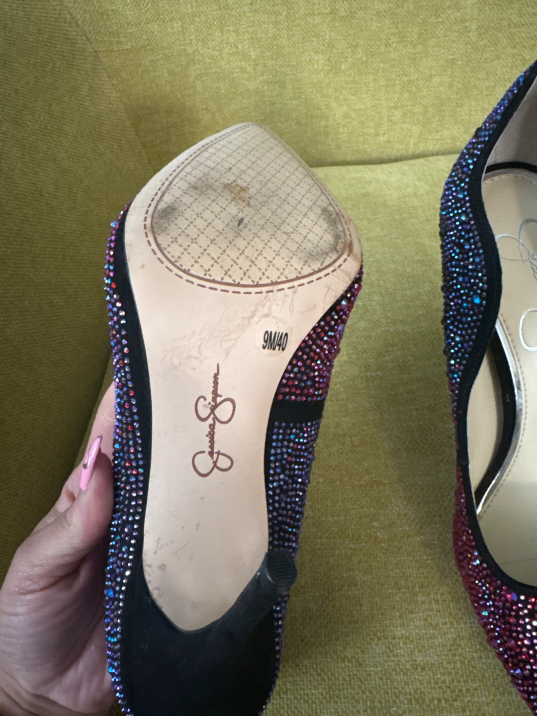 Jessica Simpson Embellished Stiletto Heels - Size 9M - photo 2