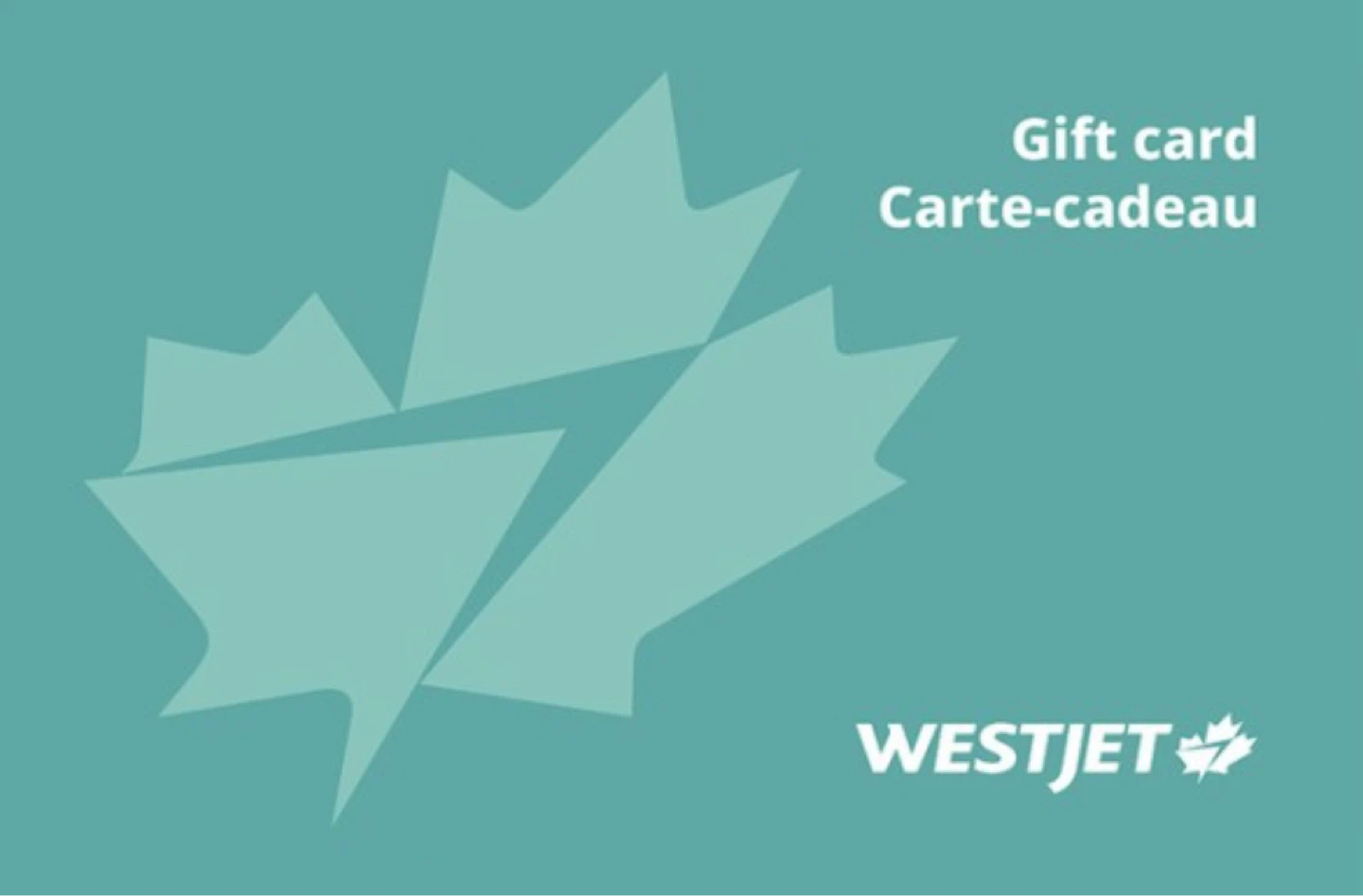 WestJet Voucher $250, fully transferable and non expiring