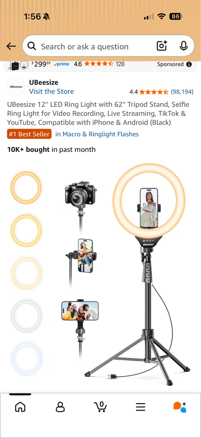 LED Ring Light with Tripod Stand