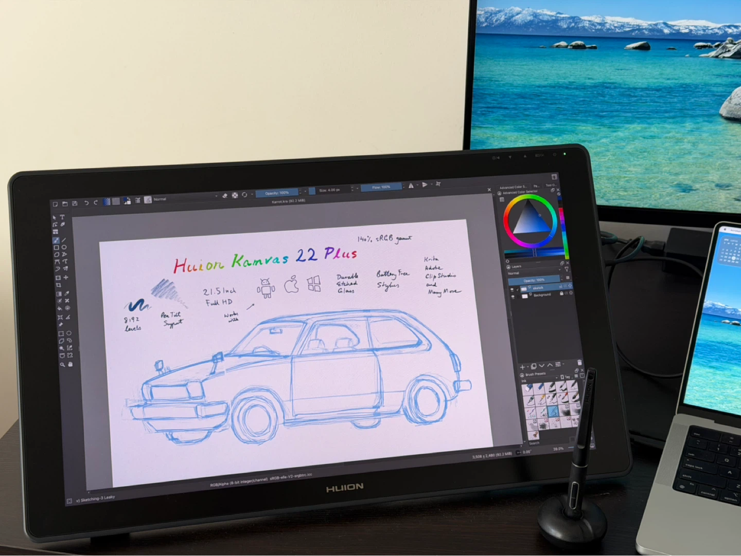 Huion Kamvas 22 Plus Creative Pen Display