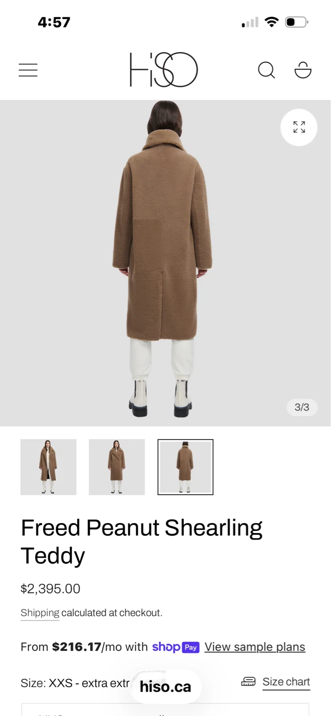 Hiso genuine  Shearling Teddy Coat - photo 2