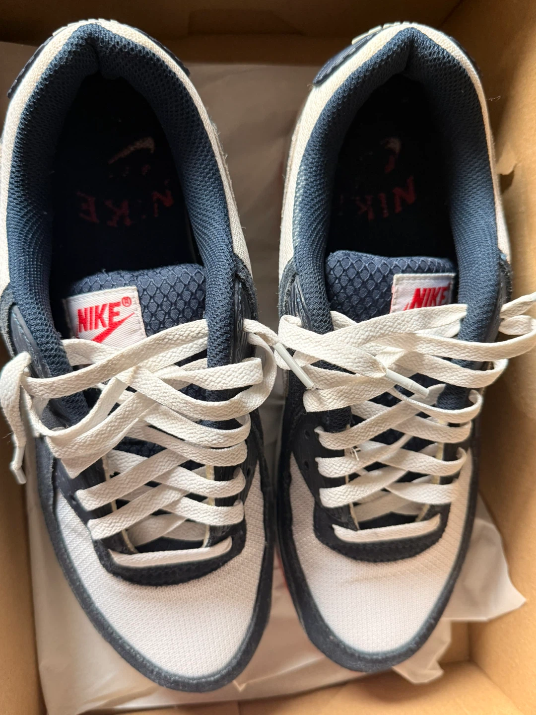 Nike Air Max 90s Navy Crimson - photo 2