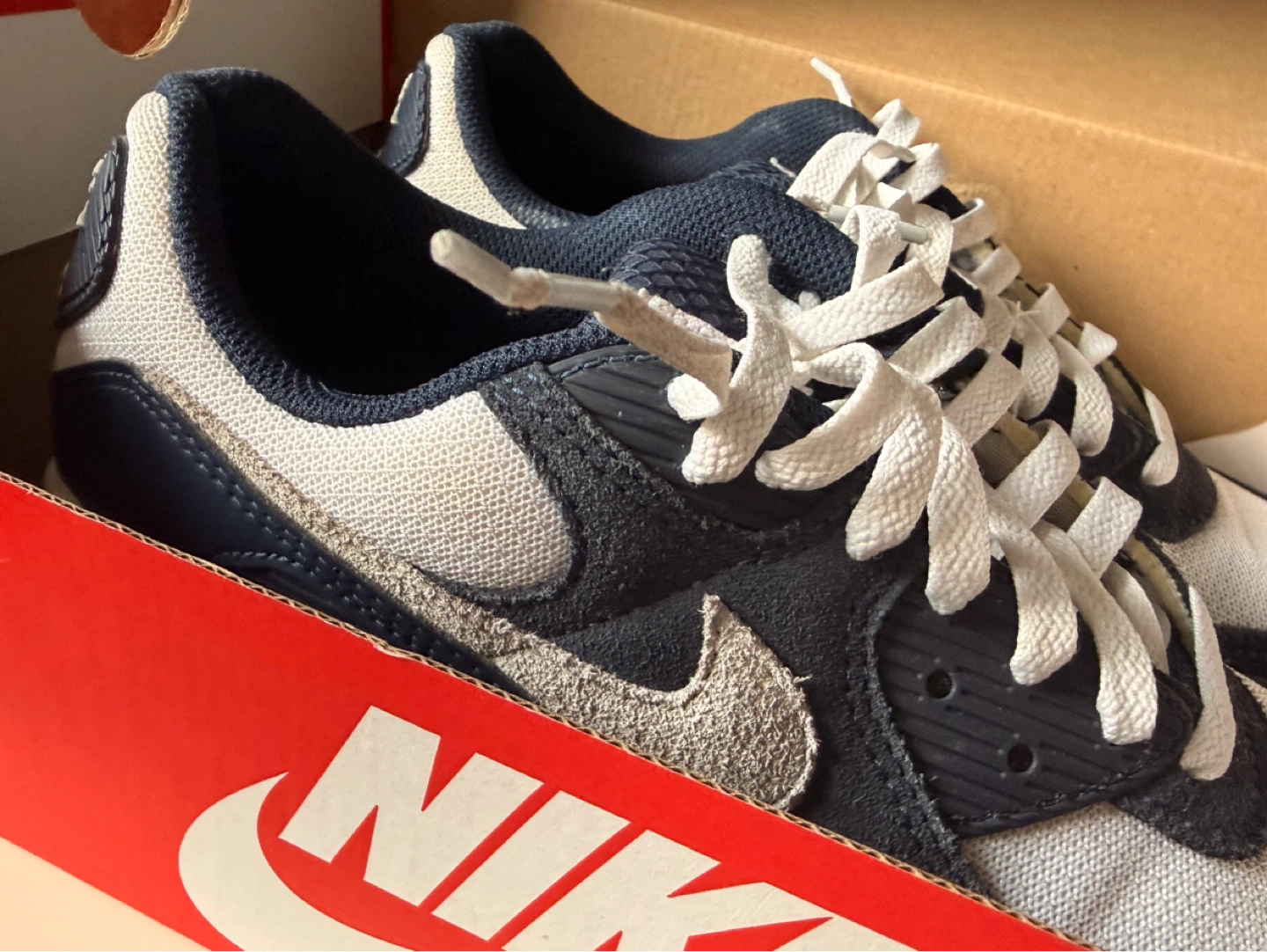 Nike Air Max 90s Navy Crimson - photo 4