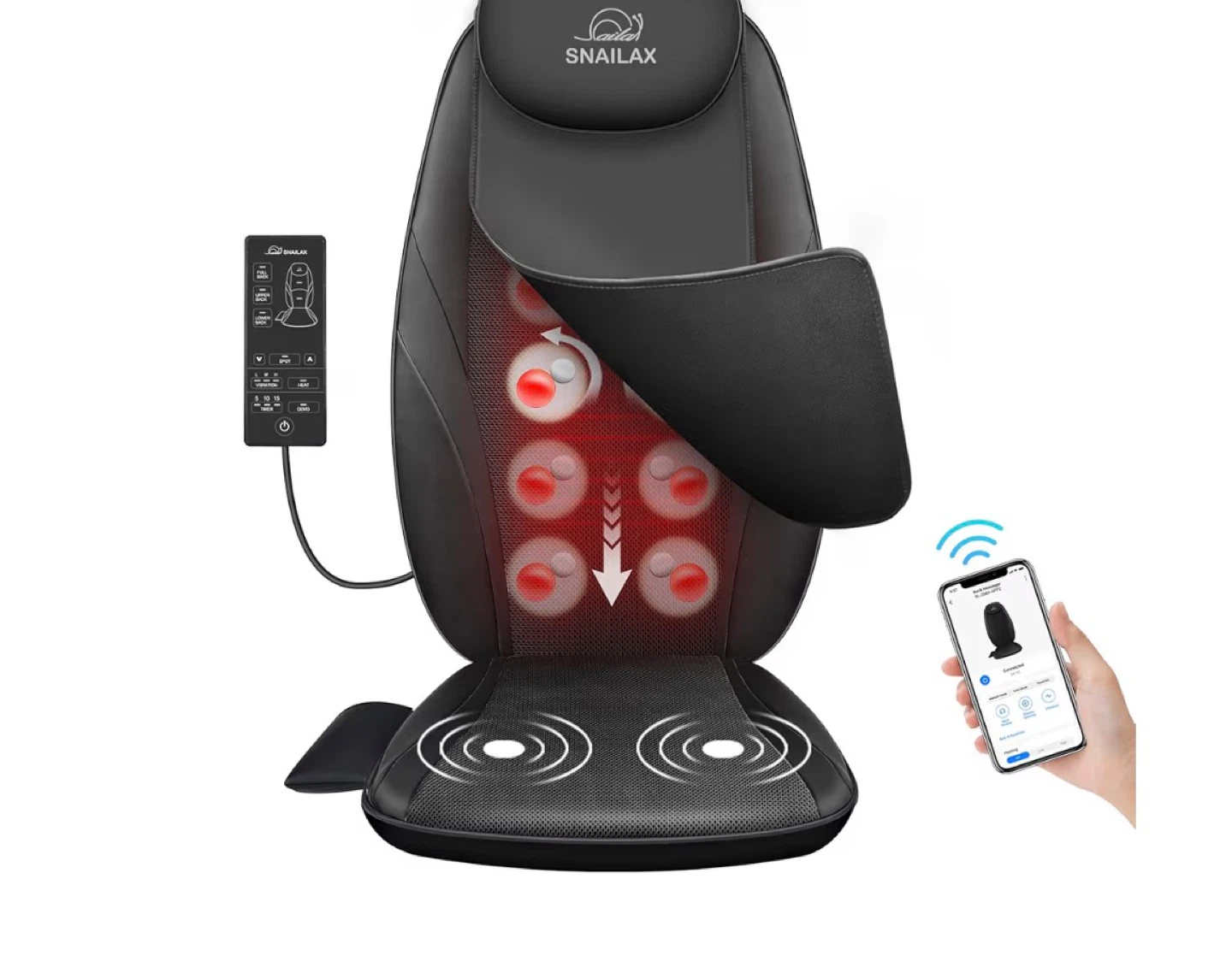 SNAILAX Shiatsu Massage Seat Cushion - photo 4