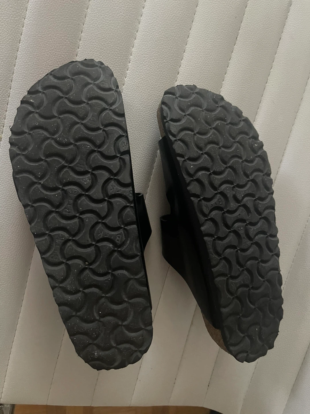 Birkenstock Black Patent Leather Arizona Sandals - Size 38 - photo 3