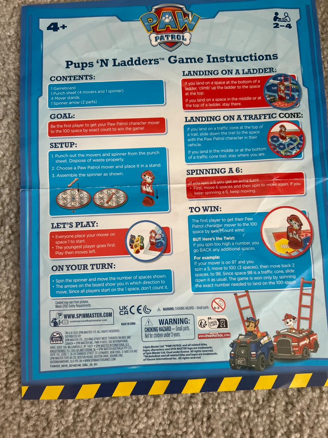 Paw Patrol Pups 'N' Ladders Game - photo 3