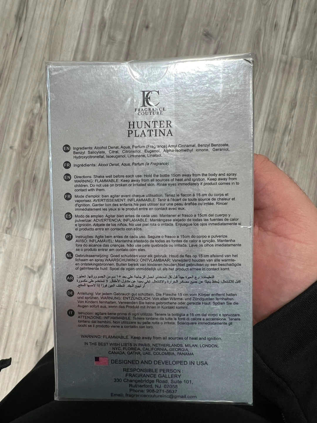 Fragrance Republic Hunter Platina Eau de Parfum for Men - photo 2