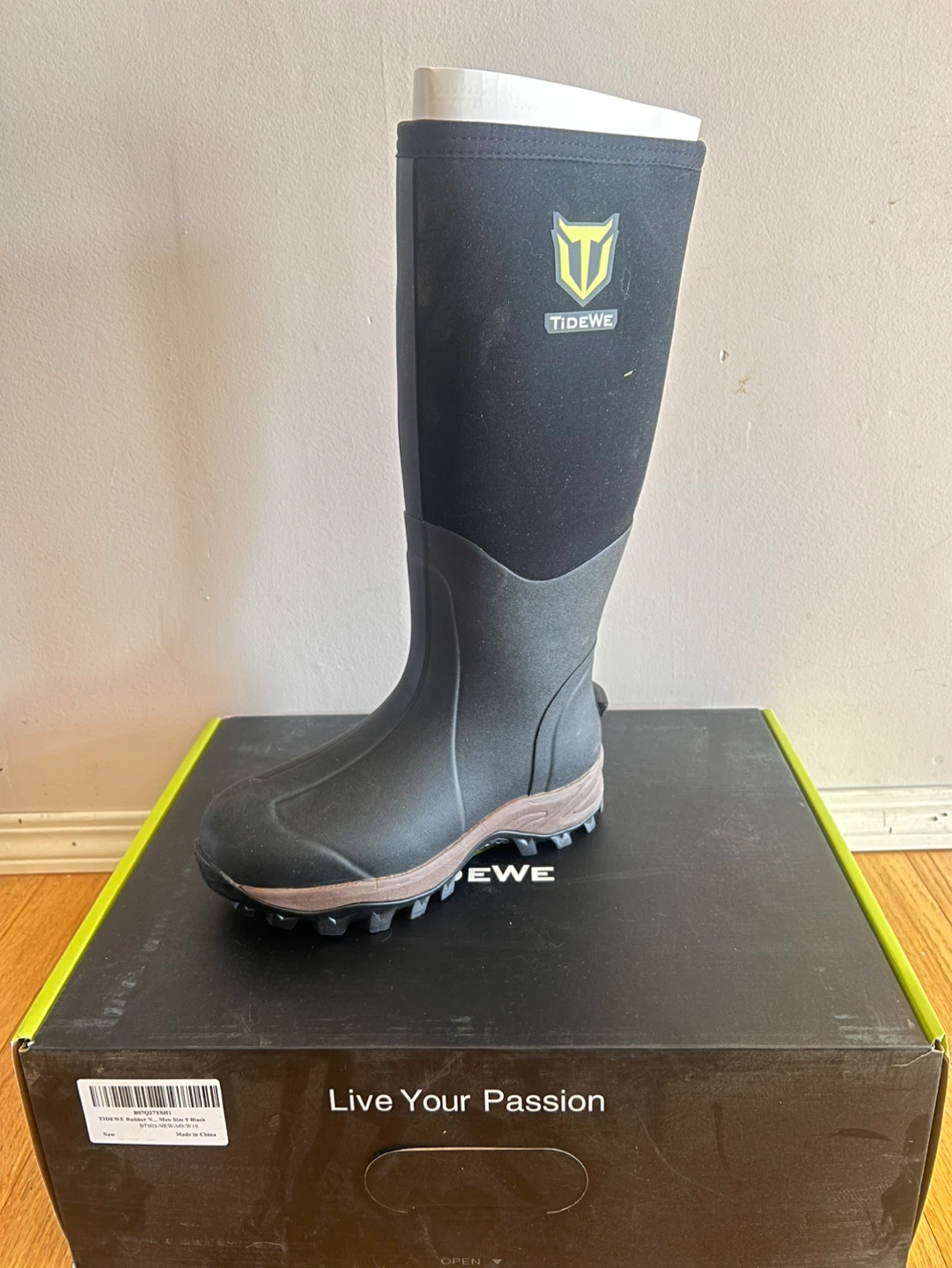 TIDEWE Rubber Boots - Black