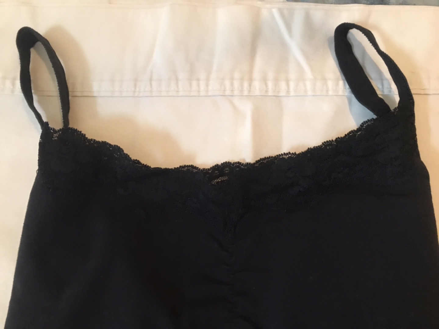 AE Sport Black Lace Trim Camisole - Size 1X