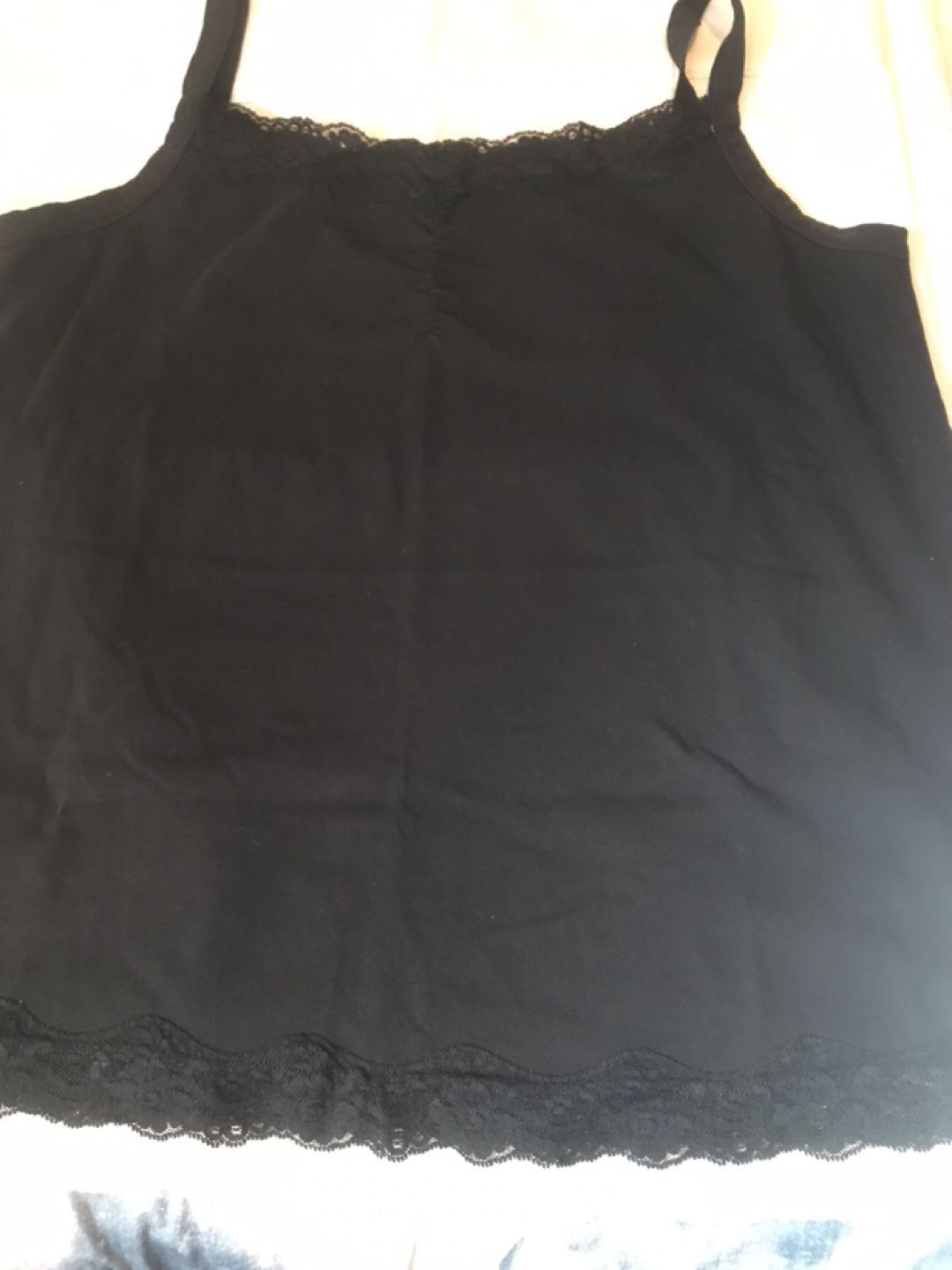 AE Sport Black Lace Trim Camisole - Size 1X - photo 3